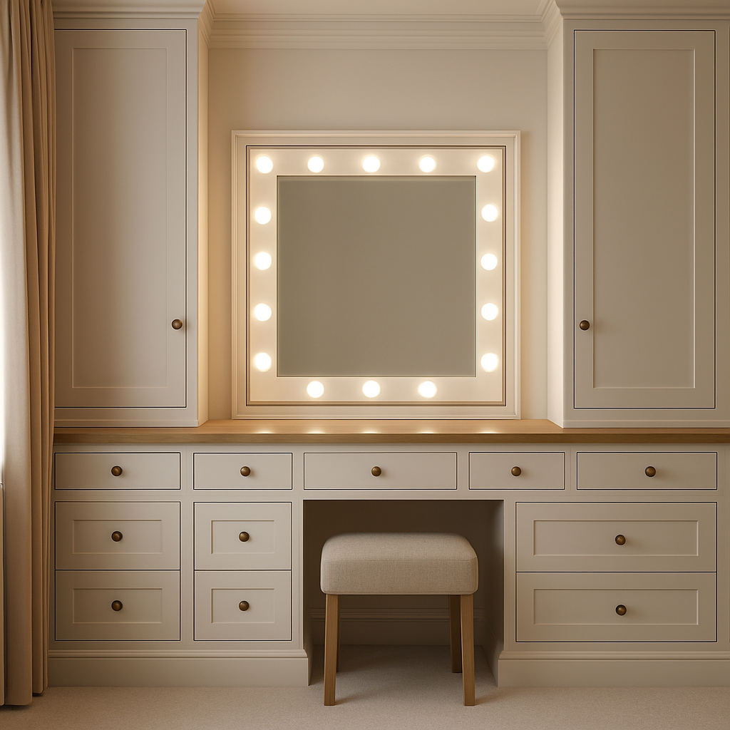 Bespoke fitted cabinetry and storage furniture in a London home